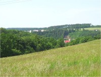 Hlubočky-ves-kostel a sídliště v Mariánském Údolí-Foto:Ulrych Mir.