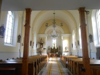Hlubočky-kostel Nejsvětějšího Srdce Páně z r.1912-interiér