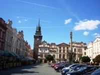 Pardubice-Zelená brána z Pernštýnského náměstí-Foto:Ulrych Mir.