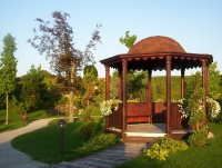 Bystrovany-Přírodní ráj Horizont-arboretum s altánkem a skalkou-Foto:Ulrych Mir.