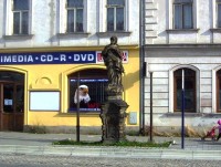 Pavlovičky-Pavlovická ulice-barokní socha Panny Marie-Foto:Ulrych Mir.
