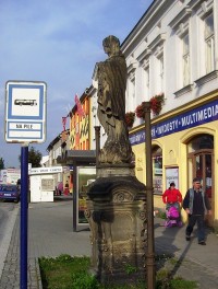Pavlovičky-Pavlovická ulice-barokní socha Panny Marie-Foto:Ulrych Mir.
