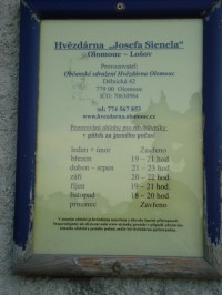 Lošov-hvězdárna Josefa Sienela-informační tabule-Foto:Ulrych Mir.