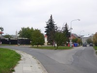 Černovír-Hlušovická ulice-boží muka na konečné zastávce městské dopravy-Foto:Ulrych Mir.