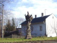 Nové Sady-Dolní Novosadská ulice-socha Panny Marie z r.1760 nedaleko železničního přejezdu-Foto:Ulrych Mir.