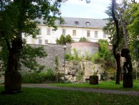 Olomouc-Bezručovy sady-hradby a Biskupská rezidence-Foto:Ulrych Mir.