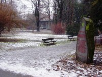 Olomouc-Smetanovy sady-kamenný pomník esperantského kongresu-Foto:Ulrych Mir.