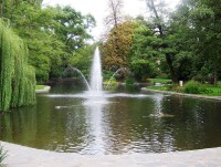 Olomouc-Smetanovy sady-jezírko s fontánou-Foto:Ulrych Mir.