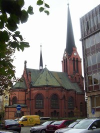 Olomouc-Evangelický kostel od Dánské ulice-Foto:Ulrych Mir.