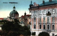 Olomouc-tř.Svobody a zmizelá synagoga v r.1925-sbírka:Ulrych Mir.
