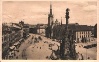 Olomouc-Horní náměstí(náměstí A.Hitlera) v r.1940-sbírka:Ulrych Mir.
