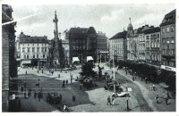 Olomouc-Horní náměstí(náměstí A.Hitlera) v r.1941-sbírka:Ulrych Mir.