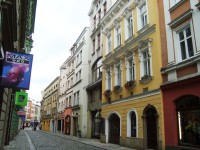 Olomouc-Ostružnická ulice-dům s nápisovými deskami-Foto:Ulrych Mir.