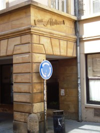 Olomouc-Ztracená ulice-podloubí u Mahlerovy kavárny-Foto:Ulrych Mir.