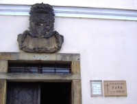 Olomouc-Opletalova ulice-Fara U sv.Mořice-nápisová deska s erbem-Foto:Ulrych Mir.