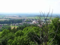 Choustník-pohled z hradu na obec Choustník-Foto:Ulrych Mir.