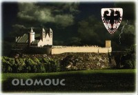 Olomouc-rekonstrukce hradu pro dobu kolem r.1220 se znakem přemyslovců-sbírka:Ulrych Mir.