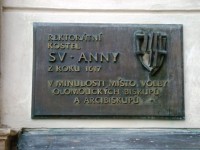 Olomouc-Václavské náměstí-kaple sv.Anny-pamětní deska-Foto:Ulrych Mir.
