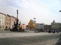 Olomouc-Dolní náměstí-Mariánský sloup,kostel Zvěstování P.Marie-Foto:Ulrych Mir.