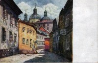 Olomouc-Hrnčířská ulice a Sv.Michal-1946-Prof.J.Havlíček-sbírka:Ulrych Mir.