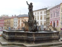 Olomouc-Dolní náměstí-Neptunova kašna z r. 1683-Foto:Ulrych Mir.