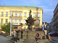 Olomouc-Kašna Tritonů z r.1709 na náměstí Republiky před Městskou knihovnou-Foto:Ulrych Mir.