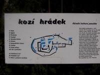Kozí Hrádek-plánek hradu-Foto:Ulrych Mir.