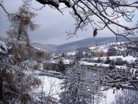 Nízký Jeseník-zimní údolí řeky Bystřice v Hlubočkách-Foto:Ulrych Mir.