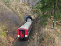 Nízký Jeseník-železniční tunel z r.1872 v údolí řeky Bystřice-Foto:Ulrych Mir.