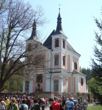 Poutní místo Stará Voda u Libavé-kostel sv.Anny a sv.Jakuba-Foto:Ulrych Mir.