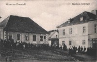Domašov nad Bystřicí-hostinec Göttinger-1930-sbírka:Ulrych Mir.