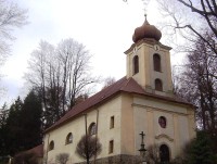 Domašov nad Bystřicí-barokní kostel sv.Anny u Jívovské ulice-Foto:Ulrych Mir.