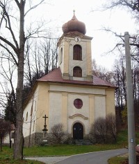 Domašov nad Bystřicí-barokní kostel sv.Anny-Foto:Ulrych Mir.