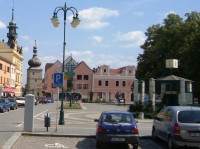 Vysoké Mýto-Nová radnice,Karaska-pozůstatek Choceňské věže a Okresní dům-bývalé sídlo okresu-Foto:Ulrych Mir.