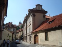 Praha-Kolovratský palác a Valdštejnská ulice-Foto:Ulrych Mir.