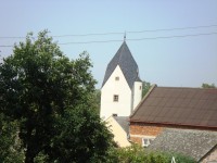 Drahanovice-tvrz Černá věž od pomníku obětem I.světové války-Foto:Ulrych Mir.