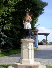 Drahanovice-socha sv.Jana Nepomuckého z pol.19.stol.-Foto:Ulrych Mir.