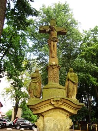 Potštejn-kříž Kalvárie u kostela sv.Vavřince-detail-Foto:Ulrych Mir.