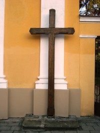 Chropyně-farní kostel Sv.Jilji-dřevěný kříž-Foto:Ulrych Mir.