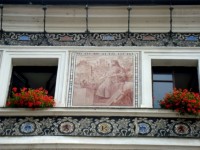 Kolín-novorenesanční radnice z r. 1889-2.Karel IV.-základní kámen chrámu sv. Bartoloměje-Foto:Ulrych Mir.