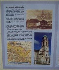 Libice nad Cidlinou-informační deska-Evangelické kostely-Foto:Ulrych Mir.