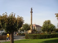 Opočno-Kupkovo náměstí s mariánským sloupem z r. 1718-Foto:Ulrych Mir.