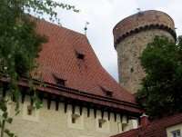 Tábor-areál bývalého hradu Kotnov-hradní věž u Bechyňské brány-Foto:Ulrych Mir.