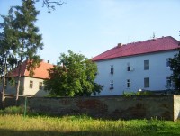 Kralice na Hané-bývalý zámek-zahradní, jihozápadní průčelí-Foto:Ulrych Mir.