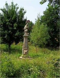 Lázně Bělohrad-socha sv.Jana Nepomuckého v Prostřední Nové Vsi-Foto:Ulrych Mir.