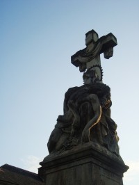 Loštice-kříž z r.1852 na Hradské ulici-Foto:Ulrych Mir.