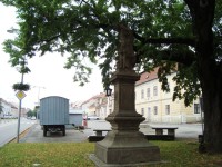 Napajedla-socha sv. Floriána na Masarykově náměstí-Foto:Ulrych Mir.