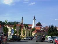 Pacov-kostel sv.archanděla Michaela s kostelem sv.Václava a zámkem-Foto:Ulrych Mir.