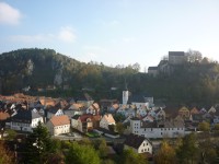 výhled na hrad Pottenstein