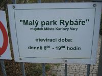 Malý park Rybáře - Karlovy Vary